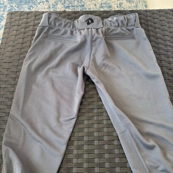 DeMarini Girls' Fierce Softball Pants, Gray, Girls Large - Picture 2 of 5